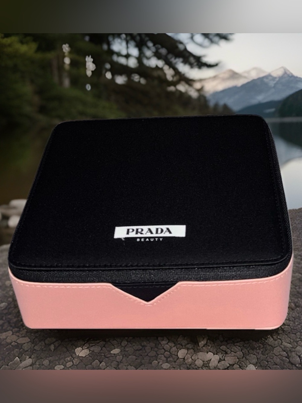 Prada Beauty Paradox Black/Pink Travel Cosmetic Case